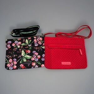 Vera Bradley Red and Black Crossbody Bags